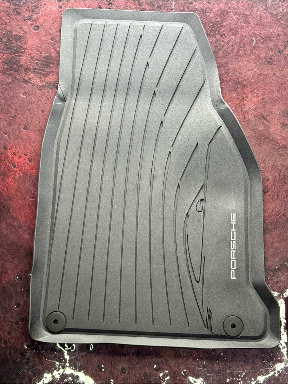 OEM Porsche 🏎️All-Weather Front Floor Mats – Genuine Rubber Liners - Picture 6 of 12